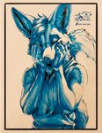 4_fingers 5_fingers abstract_background anthro biped black_border black_nose blue_body blue_fur bodily_fluids border cheek_tuft claws clothed clothing covering crying depression dipstick_tail eyebrows eyes_closed facepalm facial_tuft fingers fluffy fluffy_tail front_view fully_clothed fur grey_border hair hand_on_cheek hand_on_face hand_on_head hoodie humanoid_hands ink inner_ear_fluff male markings paws pivoted_ears pose raised_tail sad shirt short_hair simple_background smile snout solo standing sweater tail tail_markings tan_background tears text textured_background thinking tired topwear tuft whiskers white_background white_body white_border white_fur yellow_border zaverose canid canine canis domestic_dog fennec_fox fox mammal red_fox true_fox absurd_res blue_and_white bust_portrait english_text half-length_portrait hi_res huge_filesize marker_(artwork) mixed_media monochrome pen_(artwork) portrait restricted_palette signature sketch traditional_media_(artwork) url watermark