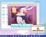 anthro anti-virus_(program) breasts clothed clothing clothing_lift control_panel desktop envelope female fur heart_pupils looking_at_viewer navel nipples shirt shirt_lift solo topwear topwear_lift undressing video_player white_body white_fur window_(computing) imabunbun google google_chrome internet_explorer microsoft microsoft_windows microsoft_word snipping_tool spotify windows_10 ima_(imabunbun) lagomorph leporid mammal rabbit 5:4 digital_media_(artwork) hi_res shaded