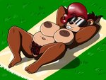 anthro big_breasts breasts brown_body brown_fur buckteeth eyewear eyewear_only female fur genitals grass hair hairy_pussy hands_behind_head lying mature_anthro mature_female navel nipples nude on_back outline plant pose pubes pubic_fuzz pussy red_hair slightly_chubby solo spread_legs spreading sunbathing sunglasses sunglasses_only teeth towel blu3danny xxtheoneguyxx coco_hazelnut mammal rodent sciurid 2019 4:3 digital_media_(artwork) hi_res pinup