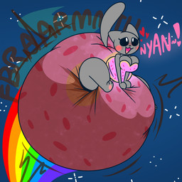 anthro big_diaper clothed clothing diaper diaper_focus excessive_feces feces female huge_diaper onomatopoeia pooping soiled_diaper soiling soiling_diaper solo sound_effects stink_fumes tail text unclean_diaper used_diaper using_diaper wearing_diaper dummydoodles nyan_cat_(copyright) nyan_cat domestic_cat felid feline felis mammal 1:1 hi_res meme