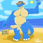 anthro balls beach codile erection foreskin genitals male nipples nude nude_beach pecs penis seaside smile solo toonmansion link's_awakening nintendo the_legend_of_zelda princess_zelda sale_(tloz) crocodilian reptile scalie 1:1 digital_media_(artwork) signature