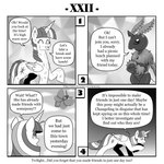 1:1 arthropod bite_mark comic dialogue english_text equid equine female flying friendship_is_magic hasbro hi_res horn insect lepidopteran mammal monochrome moth my_little_pony mythological_creature mythological_equine mythology queen_chrysalis_(mlp) scuff sneaking text twilight_sparkle_(mlp) url vavacung winged_unicorn wings