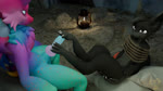 3d_(artwork) animated anthro arms_tied bdsm blender_(artwork) bondage bound cave digital_media_(artwork) digitigrade duo erection eye_contact feet foot_fetish foot_play footjob genitals glowing glowing_genitalia glowing_penis hand_on_butt hi_res knot lamp lantern looking_at_another looking_at_viewer loop male male/male mammal moonwave multiple_angles no_sound nuclear54 nuclear54_(character) pawpads paws penis pillow restraints rope rope_bondage rubbing_penis sex slit_penis smile smiling_at_partner smiling_at_viewer webm wickerbeast