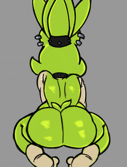 anthro big_butt butt countershade_feet countershading ear_piercing feet female female_anthro fur glistening glistening_back glistening_butt green_body green_butt green_fur green_hair green_tail grey_background hair kneeling nude nude_anthro nude_female piercing rear_view short_tail simple_background solo tail tan_arms tan_body tan_countershading smogchelo idw_publishing sega sonic_the_hedgehog_(comics) sonic_the_hedgehog_(idw) sonic_the_hedgehog_(series) surge_the_tenrec afrosoricid mammal tenrec 2025 absurd_res digital_media_(artwork) hi_res