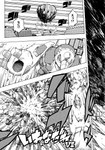 ambiguous_gender anthro boulder building cobblestone comic dialogue duo explosion focus_lines generation_4_pokemon hi_res japanese_text makotoo monochrome motion_blur nintendo outside parallel_speed_lines pmd:_icma pokemon pokemon_(species) pokemon_mystery_dungeon radial_speed_lines rhyperior rock rooftop sharp_teeth speed_lines spike_chunsoft teeth text translated