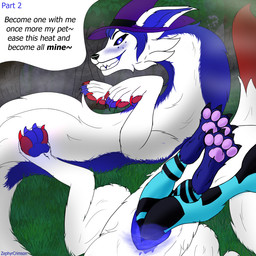 animal_genitalia animal_vulva anthro bdsm bean blue_body blue_eyes blue_fur bodily_fluids bulge butt canine_genitalia canine_vulva claws clothing duo female female_penetrated feral forest_background fur genital_fluids genitals hat headgear headwear male male/female nude pawpads penetration petplay roleplay size_difference smile smirk squirming tail text unbirthing vaginal vaginal_fluids vore vulva white_body white_fur pyrecrimson asian_mythology east_asian_mythology mythology maree_(teamore) zephyrcrimson_(pyrecrimson) aquatic canid canine dragon eastern_dragon fish fox furred_shark hybrid mammal manokit mythological_creature mythological_scalie scalie shark 1:1 digital_media_(artwork) english_text