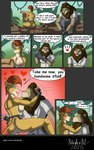 anthro anthro_on_anthro anus belt big_breasts boots bottomwear breasts brown_hair brown_mane butt clothed clothed_anthro clothed_male clothing dialogue dog_tags duo female footwear forest fur genitals hair jungle male male/female mane map mostly_nude mostly_nude_anthro mostly_nude_female nature nipples nudist outdoor_nudity outside pants plant pussy shirt shoes sitting speech_bubble tan_body tan_fur text tongue topwear tree strikersa faru_nguvu shani_uzuri felid lion mammal pantherine 2025 comic english_text hi_res