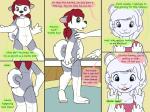 4:3 animated animated_comic anthro clothing comic dialogue digital_media_(artwork) english_text female group hair kammypup_(artist) mammal red_hair short_playtime speech_bubble text young young_anthro young_female