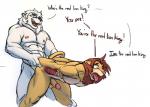 abs anal anal_orgasm anal_penetration anthro anthro_on_anthro anthro_penetrated anthro_penetrating anthro_penetrating_anthro arm_grab arm_pull biped bodily_fluids cum cum_in_ass cum_inside cum_while_penetrated cumshot dialogue dominant duo ejaculation erection foreskin from_behind_position genital_fluids genitals hands-free humanoid_genitalia humanoid_penis internal intraspecies male male/male male_penetrated male_penetrating male_penetrating_male muscular muscular_male nipples nude open_mouth orgasm orgasm_face penetration penis prison_guard_position retracted_foreskin sex simple_background text tongue tongue_out translucent translucent_body white_background wide_eyed capte disney kimba_the_white_lion osamu_tezuka the_lion_king kimba simba_(the_lion_king) felid lion mammal pantherine english_text