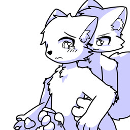 anthro bodily_fluids cuddling duo fluffy forced genitals holding_penis male male/male masturbation paws penis rape sex tears dekato_(artist) canid canine canis domestic_cat felid feline felis mammal wolf 1:1 character_request hi_res line_art monochrome