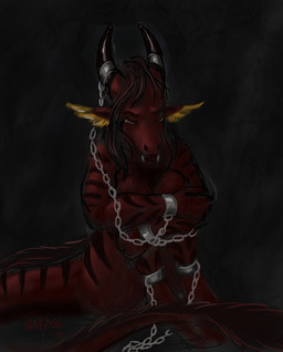 anthro barefoot bodily_fluids bound chain chained crying cuff_(restraint) digitigrade dungeon emotional eyes_closed fantasy feet female nude prisoner restrained restraints sad shackles slave solo submissive submissive_female tail tears nakase european_mythology mythology kailian_(nakase) dragon mythological_creature mythological_scalie scalie western_dragon wingless_dragon hi_res