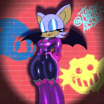 anthro big_breasts bouncing_breasts bra breast_drop breasts camel_toe clothed clothing female green_eyes hidden_buxom low-angle_view presenting presenting_breasts solo thick_thighs underwear unzipped_bodysuit wings tangeluscious netflix sega sonic_prime sonic_the_hedgehog_(series) rouge_the_bat bat mammal 1:1 2022 2d_animation animated digital_media_(artwork) no_sound short_playtime webm