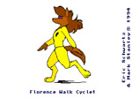 3_toes anthro black_nose brown_body brown_fur brown_hair clothed clothing digitigrade eyes_closed eyeshadow feet female footwear fully_clothed fur hair jumpsuit makeup purple_eyeshadow simple_background solo toes walk_cycle white_background yellow_clothing eric_schwartz mark_stanley freefall_(webcomic) florence_ambrose bowman's_wolf canid canine canis mammal red_wolf wolf 1994 2d_animation animated artist_name digital_media_(artwork) frame_by_frame loop no_sound pixel_(artwork) restricted_palette short_playtime webm