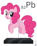 2020 4:5 absurd_res blue_eyes earth_pony english_text equid equine female feral floating friendship_is_magic happy hasbro hi_res hooves horse lead mammal mane my_little_pony parclytaxel pink_body pink_mane pinkie_pie_(mlp) pony raised_hoof signature simple_background smile solo text white_background