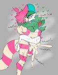 anthro anthrofied big_breasts big_penis bodily_fluids breasts carry_position carrying_another carrying_partner cum cum_in_pussy cum_inside cum_splatter duo female finn_(shewiff) furret gallade generation_2_pokemon generation_4_pokemon genital_fluids genitals heart_symbol hi_res huge_breasts huge_penis humanoid humanoid_on_anthro leg_wrap male male/female nintendo onomatopoeia penis plantigrade pokemon pokemon_(species) sex shewiff shiny_pokemon side_view sound_effects standing standing_sex text vera_(shewiff)
