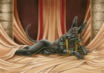 2013 abs anubian_jackal anubis balls black_penis blue_eyes bracelet canine dark_natasha deity ear_piercing egyptian erection headdress humanoid_penis jackal jewelry looking_at_viewer lying male nude on_side penis piercing pinup pose shinigamigirl smile solo
Rating: Explicit
Score: 29
User: beartraps
Date: August 04, 2013