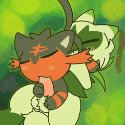 69_position ambiguous_gender balls black_body blush bodily_fluids cum duo eyes_closed fellatio feral feral_on_feral feral_penetrated feral_penetrating feral_penetrating_feral genital_fluids genitals green_body male male/ambiguous male/male male_penetrated male_penetrating male_penetrating_male nature nature_background oral outside outside_sex penetration penile penis red_eyes sex yellow_eyes razuneku nintendo pokemon felid feline floragato generation_7_pokemon generation_9_pokemon litten mammal pokemon_(species) 1:1 2d_animation animated digital_media_(artwork) frame_by_frame no_sound short_playtime video