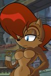 anthro athletic athletic_anthro athletic_female big_breasts blue_eyes breasts casual_nudity computer curvy_figure electronics female hair hand_on_hip holding_object hourglass_figure navel nude power_ring red_hair solo wide_hips mobian_monster archie_comics sega sonic_the_hedgehog_(archie) sonic_the_hedgehog_(comics) sonic_the_hedgehog_(series) nicole_(computer) nicole_the_lynx sally_acorn chipmunk ground_squirrel mammal rodent sciurid hi_res