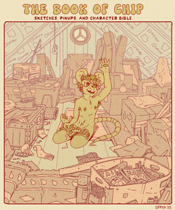 anthro armpit_hair attic bodily_fluids body_hair claws cum eyewear foreskin genital_fluids genitals gesture glasses inside magazine male nerd nude penis plantigrade porn_magazine pornography pubes skinny solo tail text waving obrien_(artist) chip_(obrien) mammal mouse murid murine rodent 5:6 cover cover_art cover_page english_text hi_res