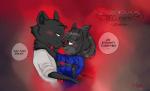 4_fingers black_body black_fur black_hair blue_eyes duo fingers fur hair hug love melanistic romantic romantic_ambiance ocerydia bad_guy_cafe cathleen_velvetpaw shevron felid mammal pantherine