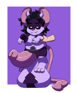 anthro ball_markings balls bangs belly big_balls big_breasts big_nipples big_penis big_tail black_hair black_sclera breasts buttons_(nipples) chibi corruption dangling dangling_legs erect_nipples erection eyeshadow fangs fur genital_markings genitals grey_body grey_fur gynomorph hair half-closed_eyes held_up horn huge_balls huge_nipples huge_penis hyper hyper_balls hyper_genitalia hyper_nipples hyper_penis intersex limp limp_tail long_nipples makeup markings mouse_ears narrowed_eyes navy_fur nipples nubbed_penis nude overweight overweight_intersex paws penis pink_nose pink_penis pink_tail purple_eyeshadow short_stack solo spade_tail tail teeth urethra white_body white_fur zairuz nimmy_lilith_(lilithdog) succ_(lilithdog) demon nimmy succubus absurd_res hi_res