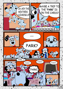 black_ears black_nose black_spots blue_collar blue_jewelry blue_necklace collar dialogue electric_piano female feral floppy_ears freckled_face freckles fur group heterochromatic_ears jewelry male multicolored_body multicolored_fur necklace pink_inner_ear red_collar red_headphones speech_bubble spots star text toony two_tone_body two_tone_fur white_body white_fur white_spots redundantmodule 101_dalmatian_street 101_dalmatians disney d.j._(101_dalmatians) deepak_(101_dalmatians) delgado_(101_dalmatians) dolly_(101_dalmatians) dorothy_(101_dalmatians) dylan_(101_dalmatians) canid canine canis dalmatian domestic_dog mammal comic english_text hi_res