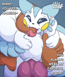 abstract_background animal_genitalia animal_penis big_tail black_sclera blue_body blue_fur blue_pawpads blue_tail brown_body brown_fur canine_genitalia canine_penis clitoris dialogue dominant female finger_fetish finger_lick finger_play fingers fish_hooking fur genitals holding_partner knot larger_dom licking male male/female multicolored_body multicolored_fur pawpads penetration penis size_difference stretched_vagina tail text tongue urethra vaginal vaginal_penetration white_body white_fur white_tail yellow_body yellow_fur suiro nintendo pokemon percy_(stellaamoris) generation_4_pokemon pachirisu pokemon_(species) absurd_res english_text hi_res
