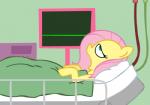 blue_eyes female feral fur hair hospital pink_hair simple_background solo nsfw_comix friendship_is_magic hasbro my_little_pony tumblr fluttershy_(mlp) equid equine horse mammal pony animated low_res