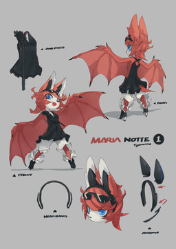 accessory animal_ears anthro attachment bat_ears bat_tail bat_wings biped black_clothing black_dress black_nails blue_eyes bottomwear breasts chinese_commentary cleavage clip_on clothed clothing colored_nails commentary dress electronics english_commentary eyewear eyewear_on_head fangs female flower footwear fur furgonomics grey_background hair hair_accessory hairband headphones high_heels kemono light_smile looking_at_viewer medium_breasts medium_hair membrane_(anatomy) membranous_wings microphone mouth_closed multiple_angles nails open_mouth plant puffy_shorts rear_view red_body red_fur red_hair shadow shoes shorts simple_background smile solo sunglasses teeth text three-quarter_view tsurime white_bottomwear white_clothing white_shorts wings tyson_tan freedom_planet galaxytrail maria_notte bat mammal megabat 2017 2018 absurd_res digital_media_(artwork) english_text hi_res krita_(artwork) model_sheet signature