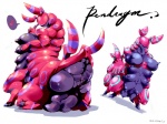 big_breasts breasts female multi_breast non-mammal_breasts solo taurification taurified sasamix nintendo pokemon arthropod boobipede breast_creature generation_5_pokemon myriapod pokemon_(species) pokemon_taur scolipede taur