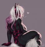 anthro bdsm breasts female hair heart_symbol nipples overweight overweight_anthro overweight_female solo thick_thighs adeloo emily_(adeloo) equid equine horse mammal hi_res