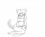 anthro butt eyewear female glasses loli simple_background solo white_background young young_anthro domzywomzy beaver mammal rodent 6:5 monochrome