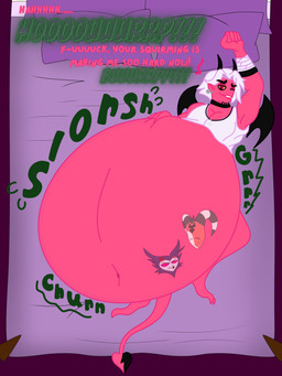 abdominal_bulge after_glow afterglow angry angry_prey anthro anthro_prey armband aroused aroused_pred back_wings bandage bandaged_arm bed bedroom_eyes belly belly_grab belly_overhang big_belly bite biting_lip black_horn black_wings blissful blissful_mouth blue_body blue_feathers blue_fur bottomless burping burping_while_talking churn churning clothed clothed_pred clothing cross cross-popping_vein demon_pred demon_prey detailed_background dialogue digestion digestion_noises dull_eyes ear_piercing euphoria exposed_belly facial_hair feather_fur feathers fur furniture grey_body grey_feathers grey_fur group growling hair half_clothed half_naked hand_on_belly hand_on_own_belly heart_tail horn huge_belly humanoid_pred inverted_cross jewelry lethargy lying lying_on_bed male male/male male_pred male_prey multicolored_body multiple_prey narrowed_eyes navel necklace nude_male nude_pred obese obese_anthro obese_male on_back on_bed one_eye_closed onomatopoeia overweight overweight_anthro overweight_male pecs piercing pink_body pink_skin pointy_ears pose reclining reclining_on_bed reclining_pose red_body red_eyes red_skin rumbling_stomach same_size_vore satisfaction satisfied satisfied_look seductive shirt shirt_only slorsh slosh sloshing_belly smug smug_face sound_effects spade_tail tail talking_to_another talking_to_prey talking_to_self tank_top tank_top_only tattoo tattooification text three-quarter_view tired_eyes topwear topwear_only trio unwilling_prey vein vore vore_tattoo white_body white_clothing white_hair white_shirt white_skin white_tank_top white_topwear willing_pred wings wink yellow_sclera mandro22 reigntheweremunk hellaverse helluva_boss spindlehorse_toons better_than_blitzo_guy_(helluva_boss) blitzo_(helluva_boss) stolas_(helluva_boss) avian avian_demon bird chicken demon demon_humanoid galliform goetia humanoid imp owl owl_demon phasianid 3:4 absurd_res artist_collaboration hi_res pinup portrait three-quarter_portrait