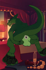 anal_beads anal_wink anthro anus backsack balls barefoot bed bedroom_eyes big_balls big_butt black_horn black_pawpads butt clothing countershade_butt countershade_torso countershading curling_toes curtains dark_body detailed_anus detailed_background dildo feet fur furniture gaping gaping_anus genitals green_body green_fur holding_butt horn inside lamp looking_back lube lube_bottle lube_on_dildo male narrowed_eyes on_bed pawpads pink_anus presenting presenting_anus presenting_hindquarters raised_tail reverse_countershading saggy_balls seductive sex_toy sex_toy_background shaded_background smug solo spread_anus spread_butt spread_toes spreading tail toes underwear yellow_eyes xirax sergal 2:3 2d_animation animated hi_res loop motion_tweening no_sound shaded short_playtime simple_shading webm