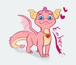 female feral pink_body solo tail young young_feral air6ornepig activision mythology spyro_the_dragon ember_(spyro) dragon mythological_creature mythological_scalie scalie hi_res