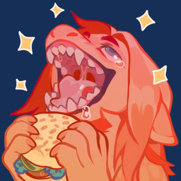 anthro blue_eyes bodily_fluids burger crying ears_back eye_roll female food fur hair holding_burger holding_food holding_object looking_up open_mouth orange_body orange_fur orange_hair pivoted_ears red_hair saliva saliva_string simple_background solo sparkles tears tears_of_joy tongue transparent_background unsigned corzh77 1:1 alpha_channel bust_portrait icon orange_theme portrait restricted_palette