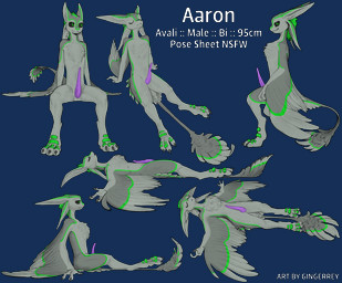 3_fingers 3_toes 4_ears anthro balls balls_attached_to_tail big_penis black_sclera chest_tuft claws countershade_accent erection eyes_closed feather_hair feather_tuft feathered_wings feathers feet finger_claws fingers front_view gender_name genitals green_body green_eyes green_feathers green_hair green_scutes grey_body grey_claws grey_ears grey_feathers grey_wings hair height long_ears long_neck lounging lying male male_anthro medium_balls multi_ear nude nude_anthro nude_male on_back paws penis pose_sheet pseudo_hair purple_penis scuted_feet scutes side_view simple_background sitting sleeping solo spread_legs spreading tail tail_balls tapering_penis text toe_claws toes transparent_background tuft underfluffies white_text winged_arms wings gingerrey aaron_(avali) avali avian 2026 absurd_res alpha_channel artist_name character_name english_text hi_res model_sheet species_name superabsurd_res male_(lore)