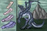 bodily_fluids dragon erection european_mythology feral foulfrost genital_fluids genitals hi_res male mammal membrane_(anatomy) membranous_wings mythological_creature mythological_scalie mythology open_mouth penis precum scalie solo tail transformation western_dragon wings