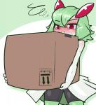 big_breasts blush box breasts container female holding_object huge_breasts nipple_tape pasties short_stack simple_background solo tape tits_in_a_box limebreaker nintendo pokemon generation_3_pokemon humanoid kirlia mammal pokemon_(species) animated hi_res slideshow