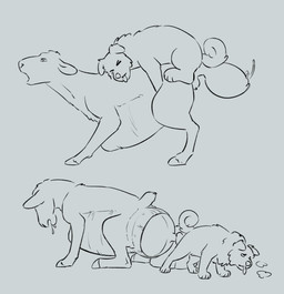 4_toes anal anal_knotting anal_penetration animal_genitalia anthro balls big_balls big_penis bodily_fluids duo feet feral feral_on_feral feral_penetrated feral_penetrating feral_penetrating_feral fur genitals hooves huge_balls huge_penis hyper hyper_balls hyper_genitalia hyper_penis knot knotted_penis knotting male male/male male_penetrated male_penetrating male_penetrating_male open_mouth penetration penile penile_penetration penis penis_in_ass penis_shaped_bulge saliva sex sheath stretched_anus tail toes tongue tongue_out ratkingofteeth bovid canid canine canis caprine domestic_dog mammal sheep hi_res sketch