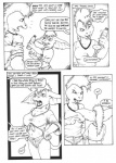 anthro asar black_and_white bottle clothed clothing comic commentary container desiree_(jmh) desiree_lee dialogue duo_focus ear_piercing ellipsis english_text female furry_problems group holding_bottle holding_container holding_object humor improvised_dildo improvised_sex_toy inner_monologue james_m_hardiman linked_speech_bubble lizard meta mixed_media monochrome name_drop name_in_dialogue onika pen_(artwork) piercing rant reptile scalie skimpy speech_bubble tail text thought_bubble traditional_media_(artwork) water_bottle