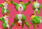 abs all_fours anthro anus ass_up backsack balls belly big_penis butt butt_focus candy clothing cowboy_hat crouching dessert flaccid food front_view genitals glans green_body gummy_(food) hat headgear headwear humanoid_genitalia looking_away low-angle_view male muscular pecs penis perineum rear_view small_tail solo spiked_tail spikes spikes_(anatomy) spread_legs spreading tail white_belly yellow_body camseven glitch_productions the_amazing_digital_circus gummigoo_(tadc) food_creature gummy_creature living_candy 2024 3d_(artwork) digital_media_(artwork) hi_res