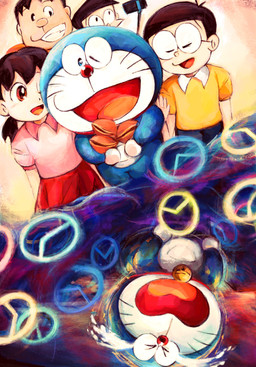 anthro bell black_hair blue_body blue_fur bodily_fluids bottomwear cellphone clothed clothing collar crying dorayaki electronics eyebrows eyes_closed eyewear female food fur glasses group hair holding_food holding_object looking_at_another looking_at_viewer machine male one_eye_closed open_mouth pants phone pink_clothing pink_shirt pink_topwear pouch_(anatomy) red_bottomwear red_clothing red_collar red_eyes red_nose red_skirt selfie_stick shirt skirt smartphone smile standing tears teeth tongue topwear whiskers white_body white_fur yellow_clothing yellow_shirt yellow_topwear mt_tg doraemon doraemon_(character) nobita_nobi shizuka_minamoto suneo_honekawa takeshi_goda domestic_cat felid feline felis human mammal robot 2021 hi_res shaded