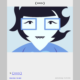 black_hair buckteeth clothed clothed_female clothing comic_panel eyewear female glasses hair nodding nodding_head not_furry onesie pajamas short_hair solo teeth white_body ashleyorange homestuck ms_paint_adventures june_egbert human mammal 1:1 animated animated_comic comic hi_res trans_(lore) trans_woman_(lore)