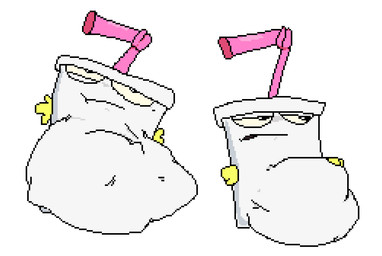 before_and_after belly big_belly black_eyes bloated container cup disposable_cup drinking_straw eye_roll fully_inside half-closed_eyes hand_on_belly hand_on_own_belly huge_belly legless male male_pred monotone_background mouth_closed narrowed_eyes noseless open_mouth pink_straw raised_lower_eyelid same_size_vore short_arms simple_background soft_vore solo straining unimpressed unseen_prey vore white_background white_body white_face yellow_hands meatcanister adult_swim aqua_teen_hunger_force cartoon_network master_shake animate_inanimate living_cup 2025 digital_media_(artwork) english_description pixel_(artwork) shaded simple_shading