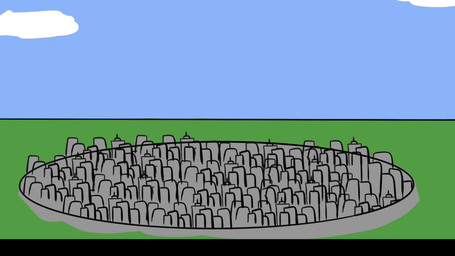 anthro city city_crushing city_destruction destruction macro male stomping furred_dragon_toons mythology terawatt deity dragon mythological_creature mythological_scalie scalie 16:9 animated hi_res long_playtime sound video widescreen