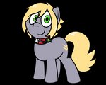 collar feral fur hair male smile snout snout_overhang solo tech_collar pokefound hasbro my_little_pony mar_krishamun equid equine horse mammal pony 2020 5:4 alpha_channel