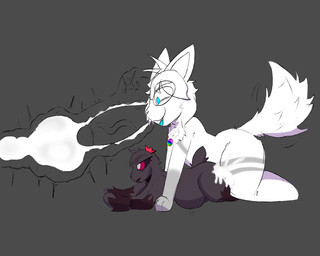 anthro bodily_fluids butt cum cum_in_ass cum_inflation cum_inside cum_on_butt doggystyle duo from_behind_position fur genital_fluids grey_body grey_fur hyper inflation male male/male mega_stone sex size_difference smaller_male white_body white_fur x-ray_view evilyuriburger nintendo pokemon convexity_(conv3x1ty) sato_(primsilver) demon felid feline lagomorph leporid mammal rabbit 5:4 hi_res