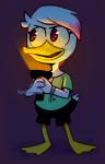 beak feathers flashlight tail tail_feathers verdetempera disney ducktales ducktales_(2017) lena_(ducktales) anatid anseriform avian bird duck