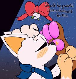 anthro blue_scarf blush duo feet foot_fetish foot_sniffing holidays male male/male mistletoe paws plant scarf sniffing morganaits christmas nintendo pokemon sprite_the_vulpix vinnie_the_vulpix alolan_form alolan_vulpix generation_1_pokemon generation_7_pokemon pokemon_(species) regional_form_(pokemon) vulpix absurd_res hi_res